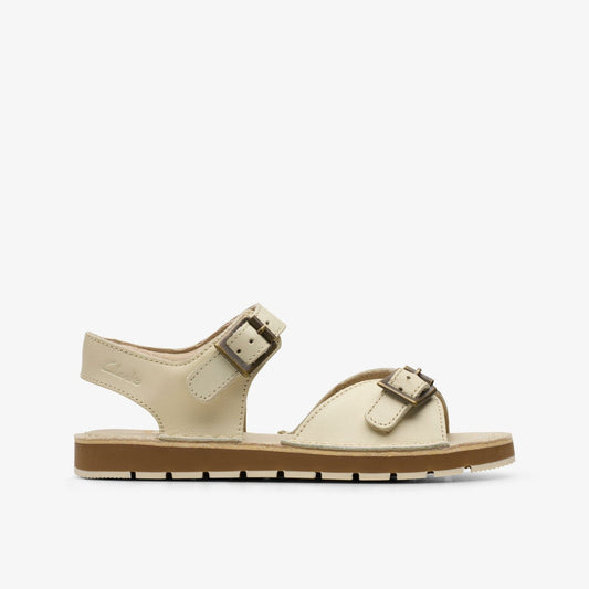 Playsun Kid Off White Leather | Clarks for sale - Kids
