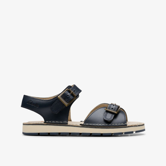 Playsun Kid Navy Leather | Clarks Sale - Kids
