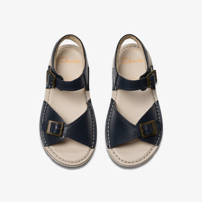 Playsun Kid Navy Leather | Clarks Sale - Kids