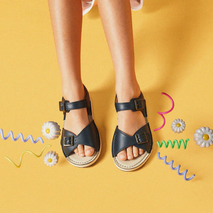 Playsun Kid Navy Leather | Clarks Sale - Kids