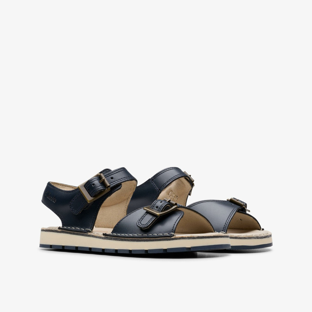 Playsun Kid Navy Leather | Clarks Sale - Kids