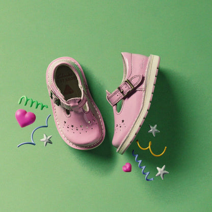 Joyful Skip Toddler Pink Patent | Clarks online - Kids