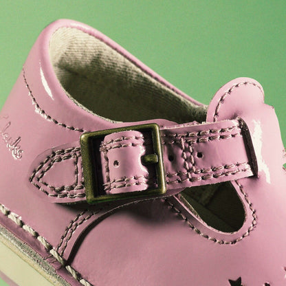 Joyful Skip Toddler Pink Patent | Clarks online - Kids