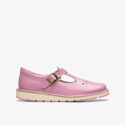 Joyful Skip Kid Pink Patent | Clarks outlet - Kids