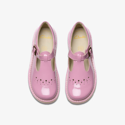 Joyful Skip Kid Pink Patent | Clarks outlet - Kids