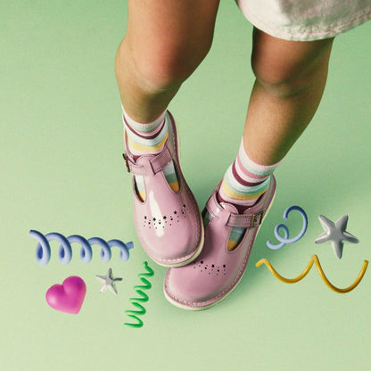Joyful Skip Kid Pink Patent | Clarks outlet - Kids