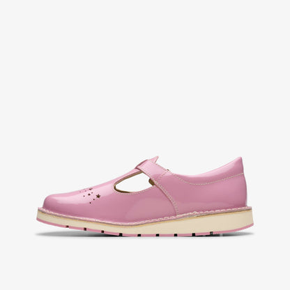 Joyful Skip Kid Pink Patent | Clarks outlet - Kids