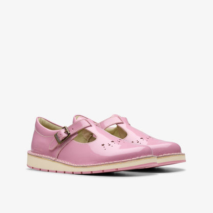 Joyful Skip Kid Pink Patent | Clarks outlet - Kids