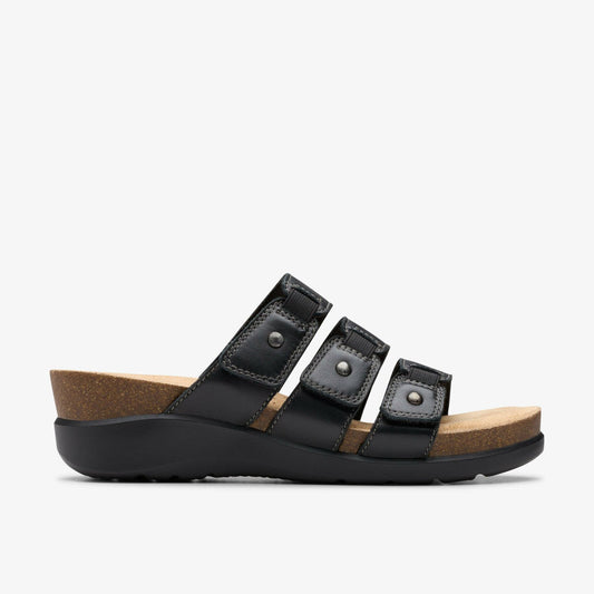Calenne Lily Black Leather | Clarks outlet - Women