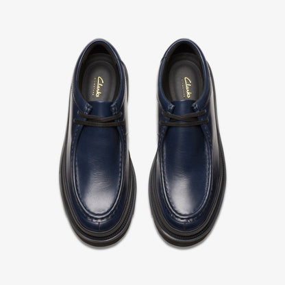 Badell Seam Navy Leather | Clarks discount - Men