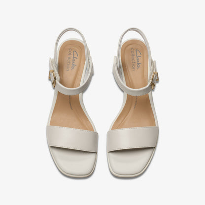 Jaylan Ray Off White Leather | Clarks Sale - Women