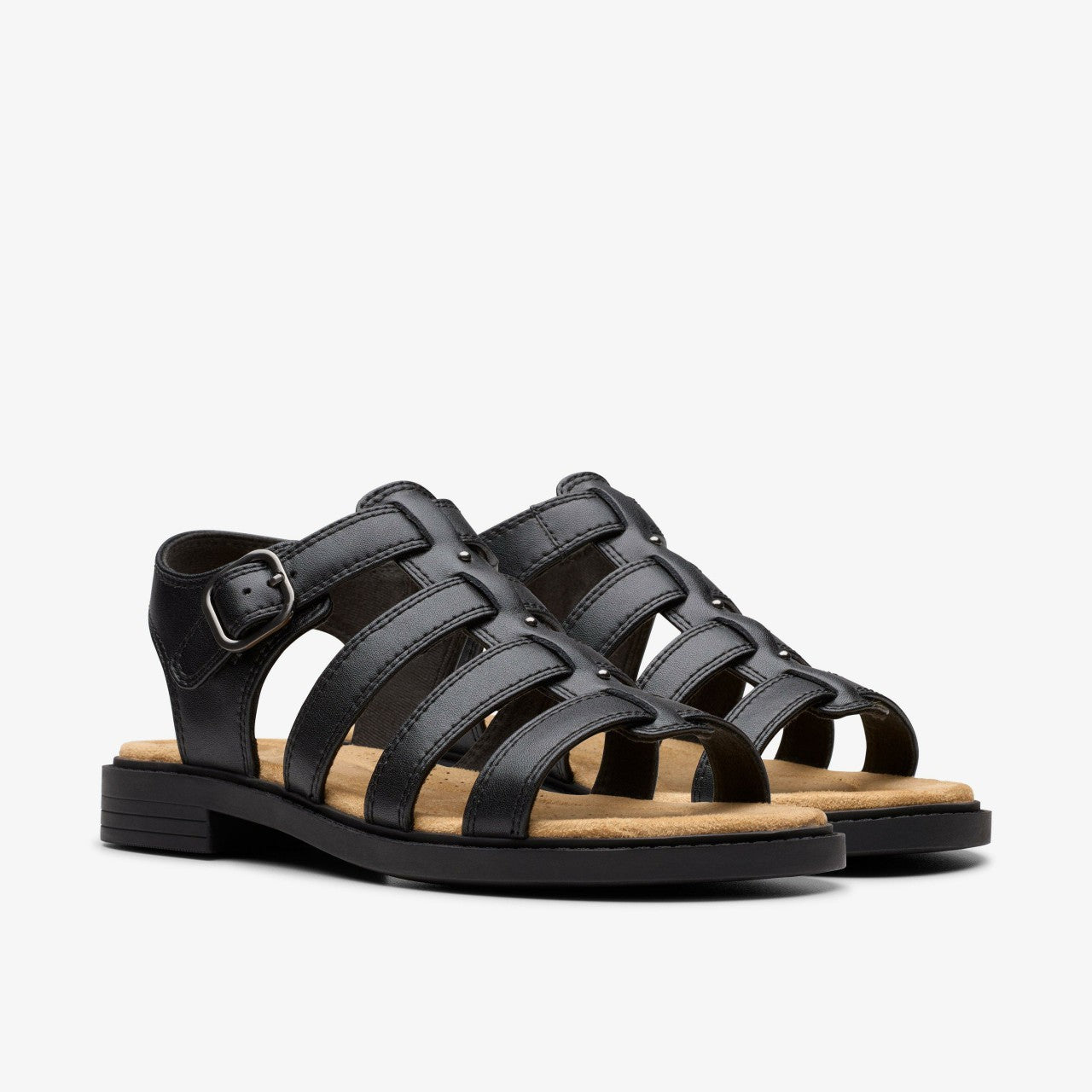 Trivanni Lux Black Leather | Clarks on Sale - Women