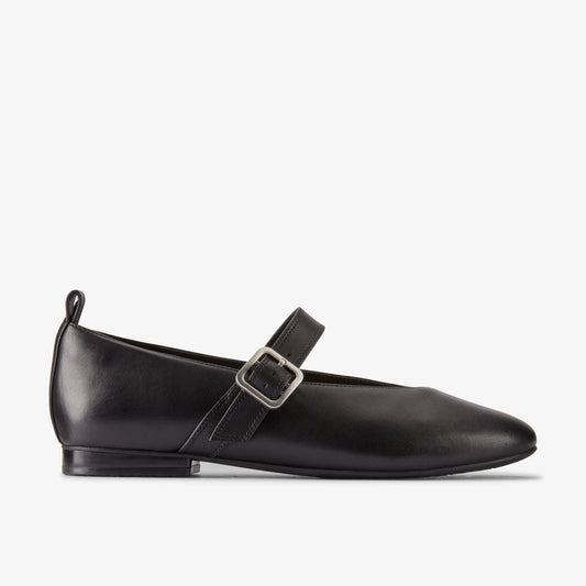 Fawna Bar Black Leather | Clarks on Sale - Women