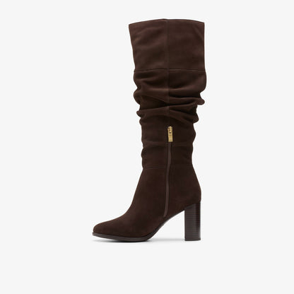 Freva 85 Slouch Dark Brown Suede | Clarks Sale - Women