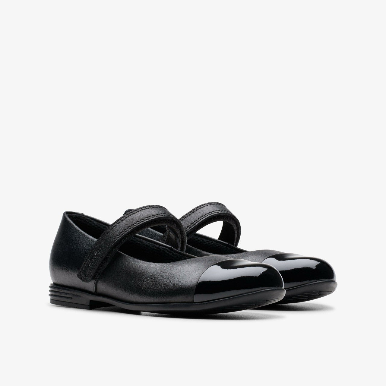 Finja Gem Kid Black Leather | Clarks outlet - Kids