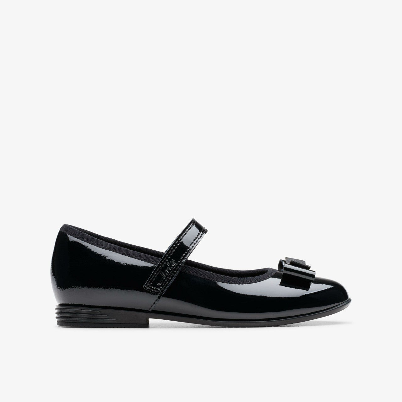 Finja Tap Older Black Patent | Clarks discount - Kids
