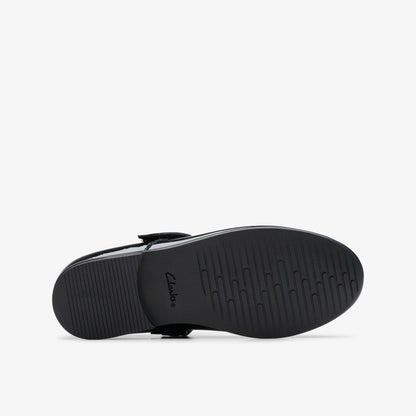 Finja Tap Older Black Patent | Clarks discount - Kids