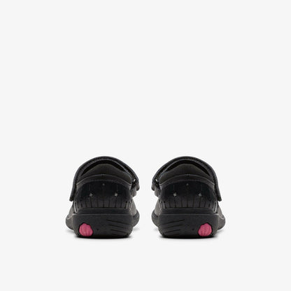 Relda Wish Kid Black Leather | Clarks outlet - Kids