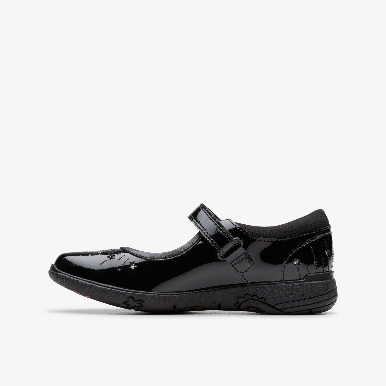 Relda Wish Kid Black Patent | Clarks discount - Kids