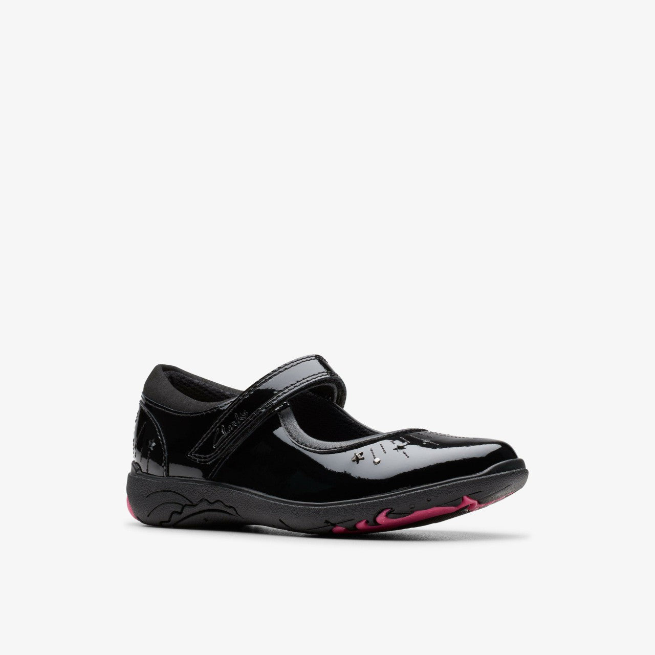 Relda Wish Kid Black Patent | Clarks discount - Kids