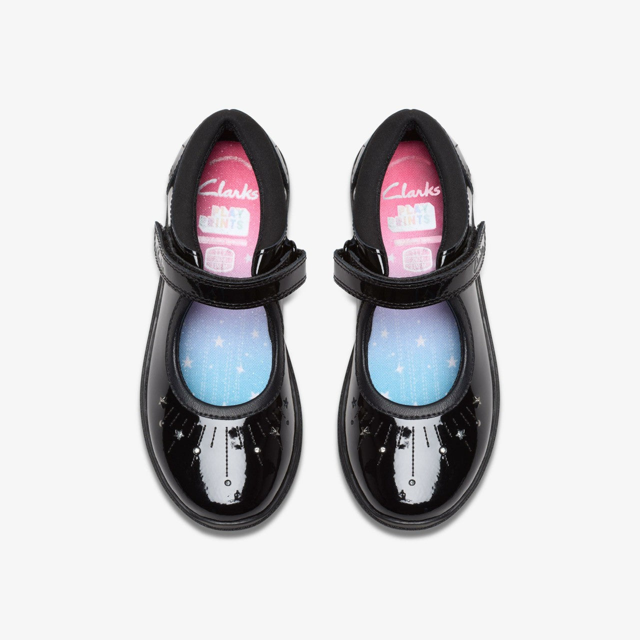 Relda Wish Kid Black Patent | Clarks discount - Kids