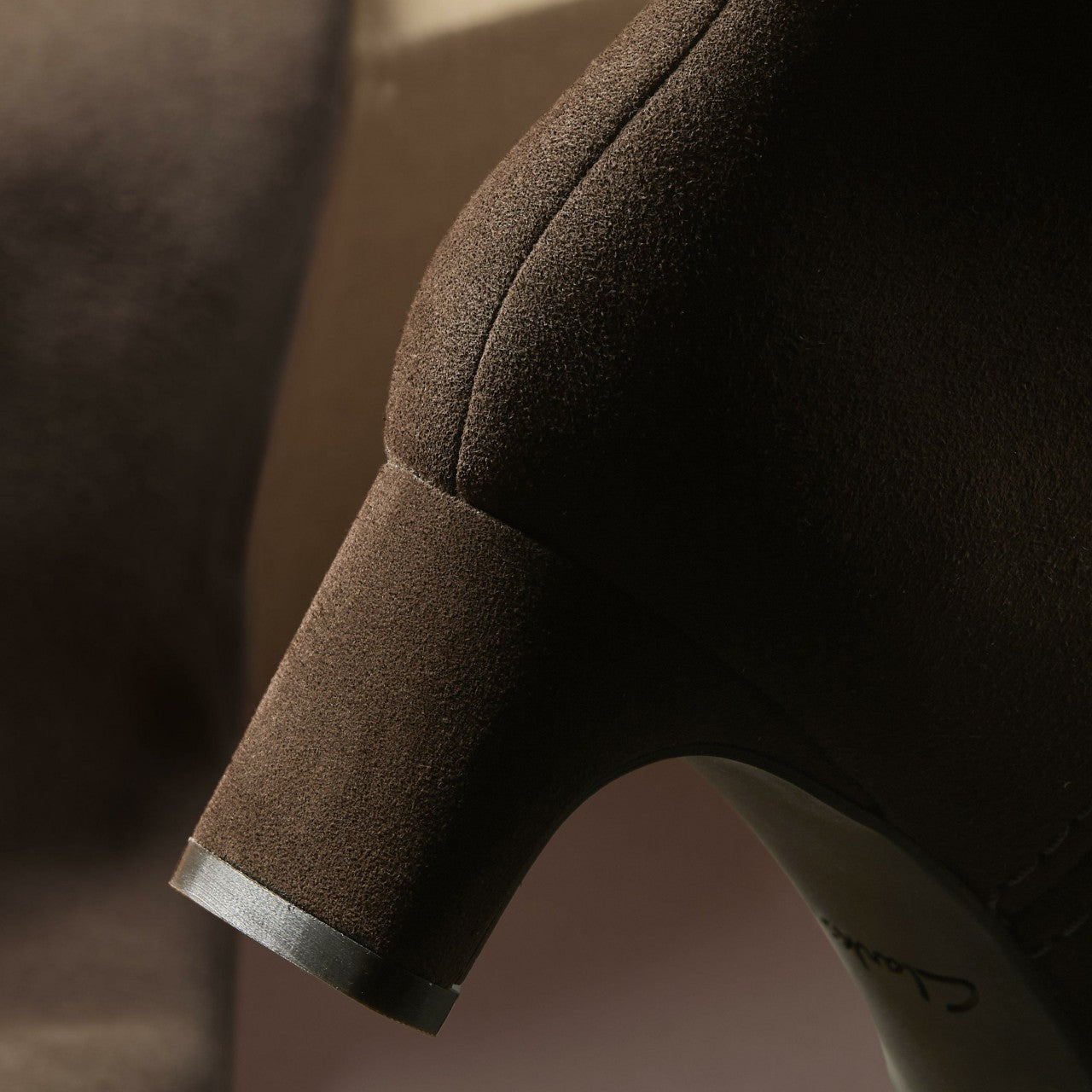 Edina Tall Dark Brown Suede | Clarks for sale - Women