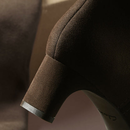 Edina Tall Dark Brown Suede | Clarks for sale - Women
