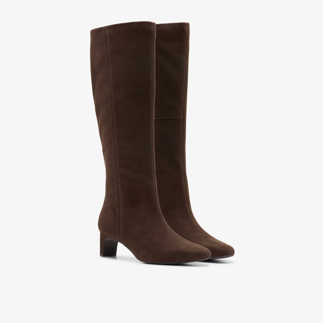 Edina Tall Dark Brown Suede | Clarks for sale - Women