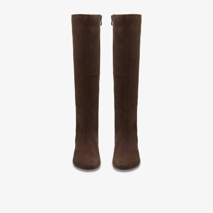 Edina Tall Dark Brown Suede | Clarks for sale - Women
