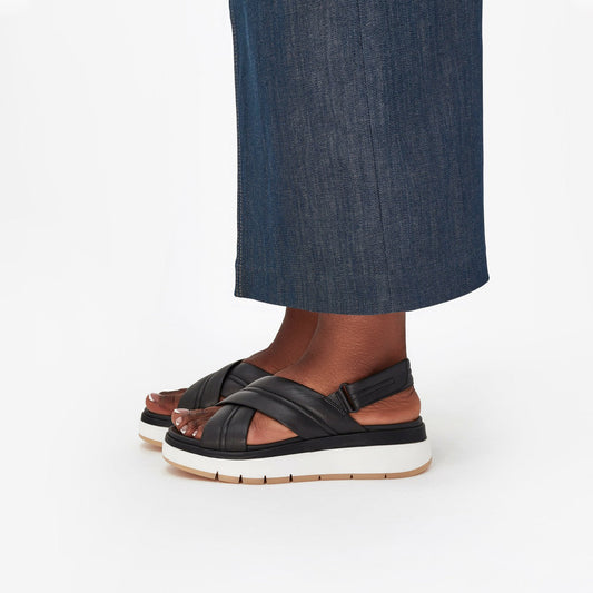 Tuscan Cross Black Leather | Clarks Sale - Women