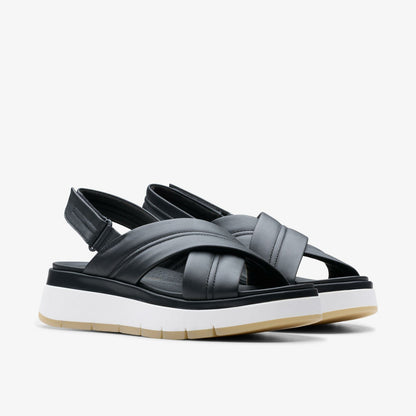 Tuscan Cross Black Leather | Clarks Sale - Women