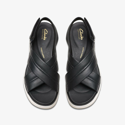Tuscan Cross Black Leather | Clarks Sale - Women