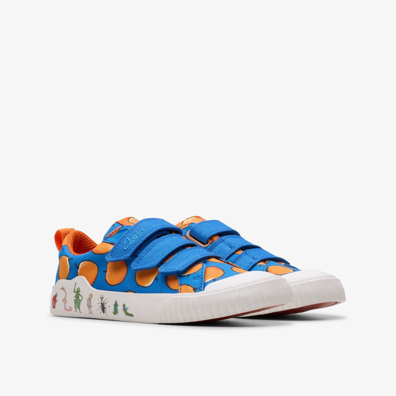 Roald Dahl James & the Giant Peach Foxing Air Kid Blue Canvas | Clarks outlet - Kids