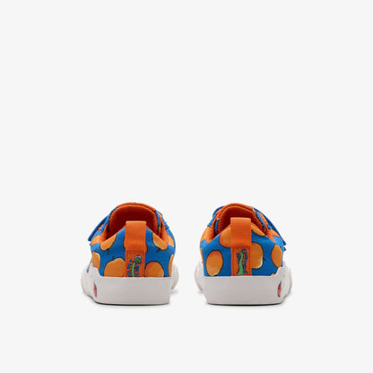 Roald Dahl James & the Giant Peach Foxing Air Kid Blue Canvas | Clarks outlet - Kids