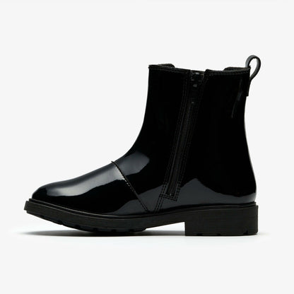 Astrol Orin Kid Black Patent | Clarks outlet - Kids