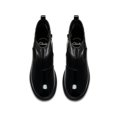 Astrol Orin Kid Black Patent | Clarks outlet - Kids