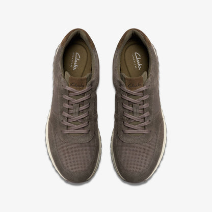 Radwell Lace Dark Grey Combination | Clarks discount - Men