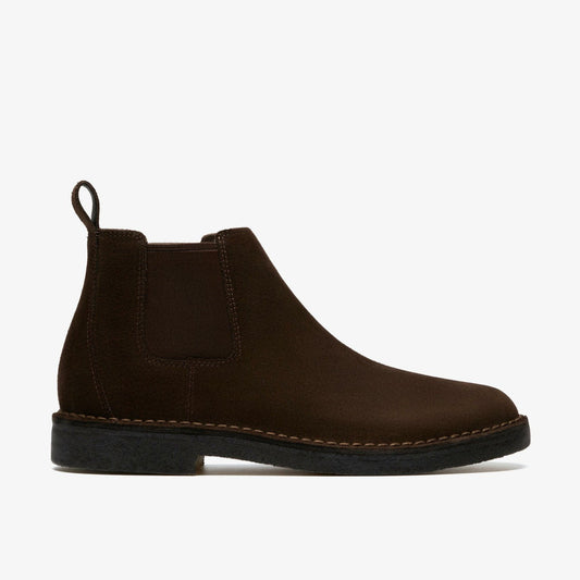 Desert Chelsea Dark Brown Suede | Clarks for sale - Men