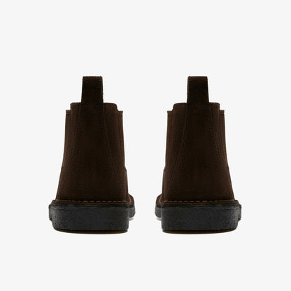 Desert Chelsea Dark Brown Suede | Clarks for sale - Men