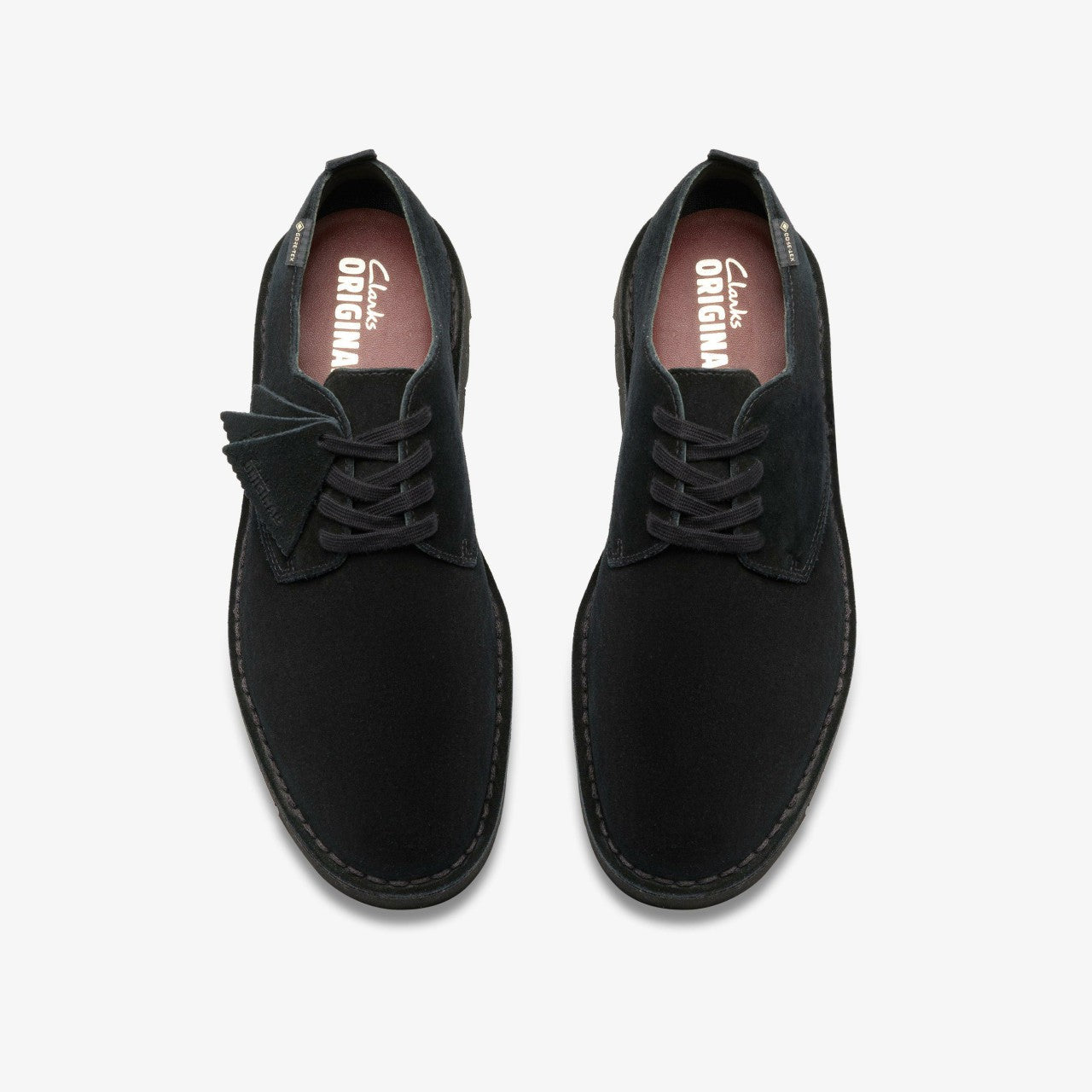 Desert London GORE-TEX Black Suede | Clarks online - Men