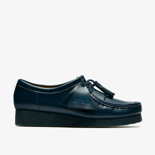 Wallabee Dark Teal Leather | Clarks online - Women