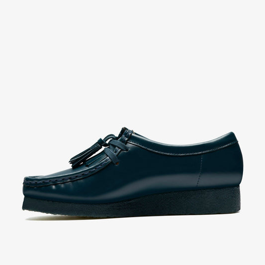 Wallabee Dark Teal Leather | Clarks online - Women