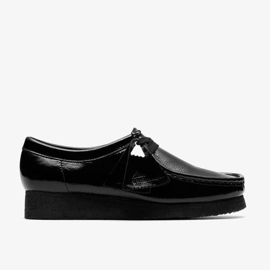 Wallabee Black Patent | Clarks for sale - Women