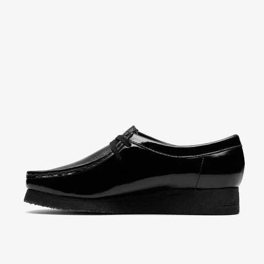 Wallabee Black Patent | Clarks for sale - Women