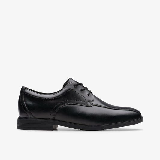 Jonwin Loop Youth Black Leather | Clarks for sale - Kids