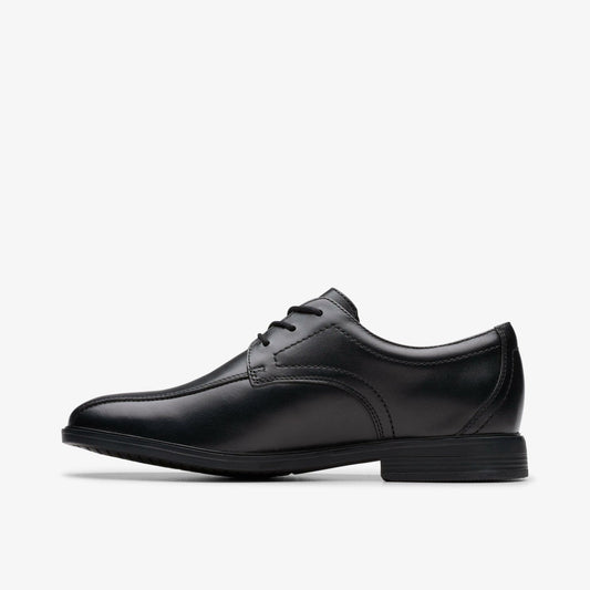 Jonwin Loop Youth Black Leather | Clarks for sale - Kids