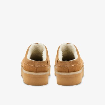 Meare Mule Caramel Warmlined | Clarks discount - Women