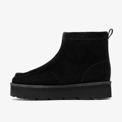 Meare Rooey Black Suede Warmlined | Clarks Sale - Women