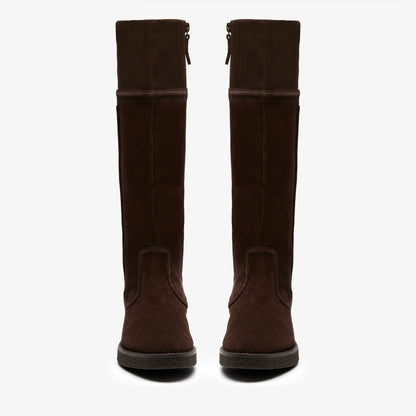 Nella Hi Dark Brown Suede | Clarks for sale - Women