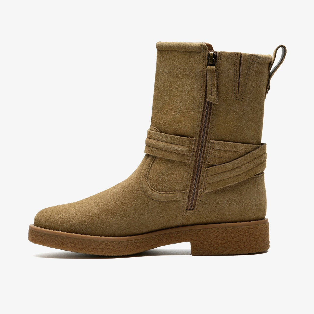 Nella Mid Dark Sand Suede | Clarks discount - Women